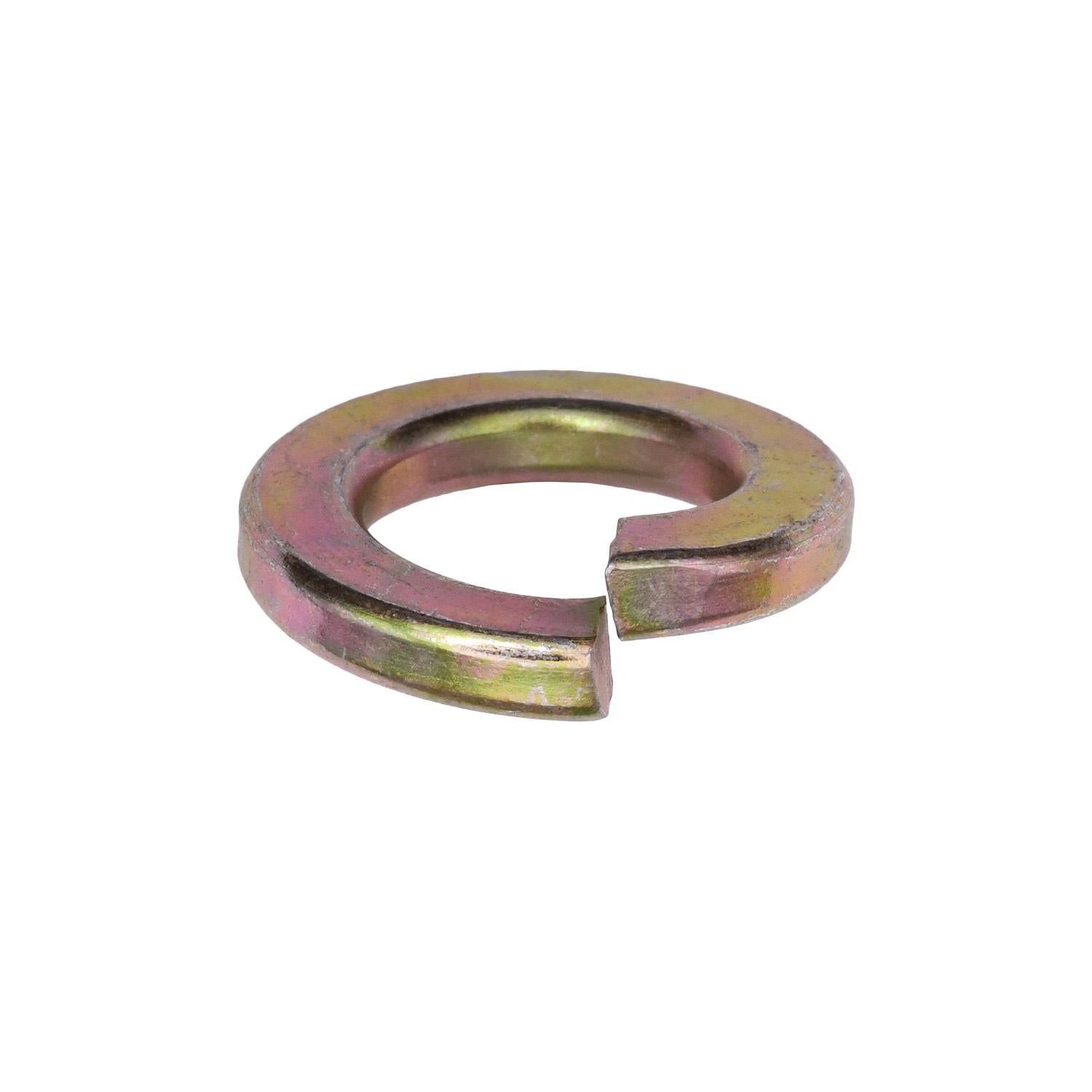 Auveco No. 11929 1/2" High Alloy Split Lock Washer - Zinc/Yellow, Quantity - 50