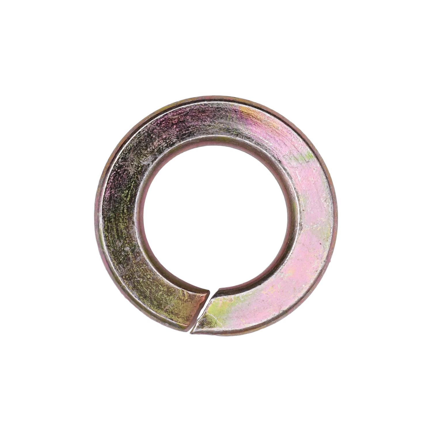 Auveco No. 11929 1/2" High Alloy Split Lock Washer - Zinc/Yellow, Quantity - 50
