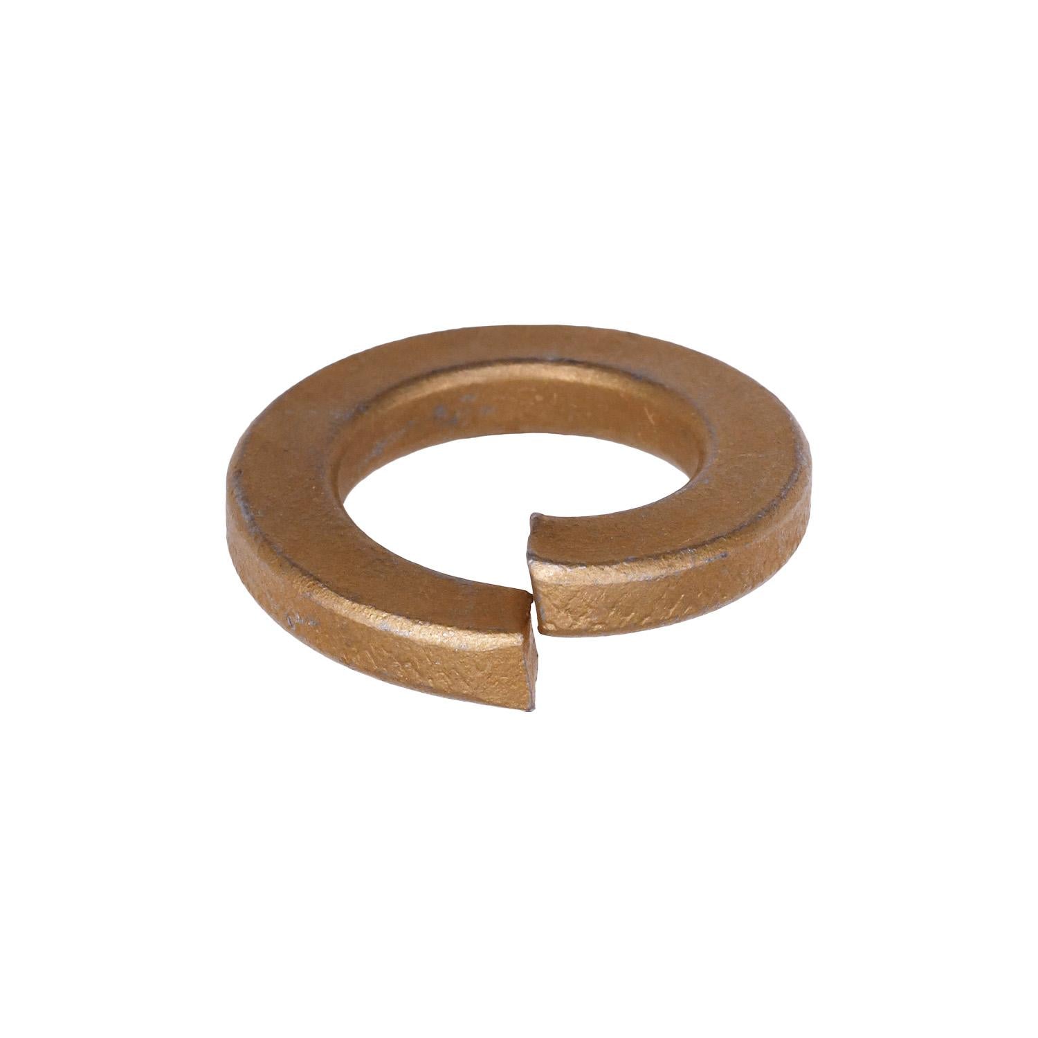 Auveco No. 11931 5/8" High Alloy Split Lock Washer - Zinc/Yellow, Quantity - 50