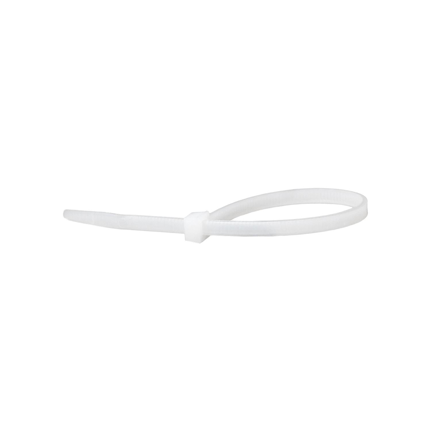 Auveco No. 11955 5 In 30 Lb Nylon Cable Ties - Natural, Quantity - 50