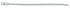 Auveco No. 11961 7 In 50 Lb Nylon Cable Ties W/Hole- Natural, Quantity - 50