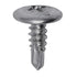 Auveco No. 12095 #8 X 1/2" Phillips Washer Head Teks Tapping Screw - Zinc, Quantity - 50