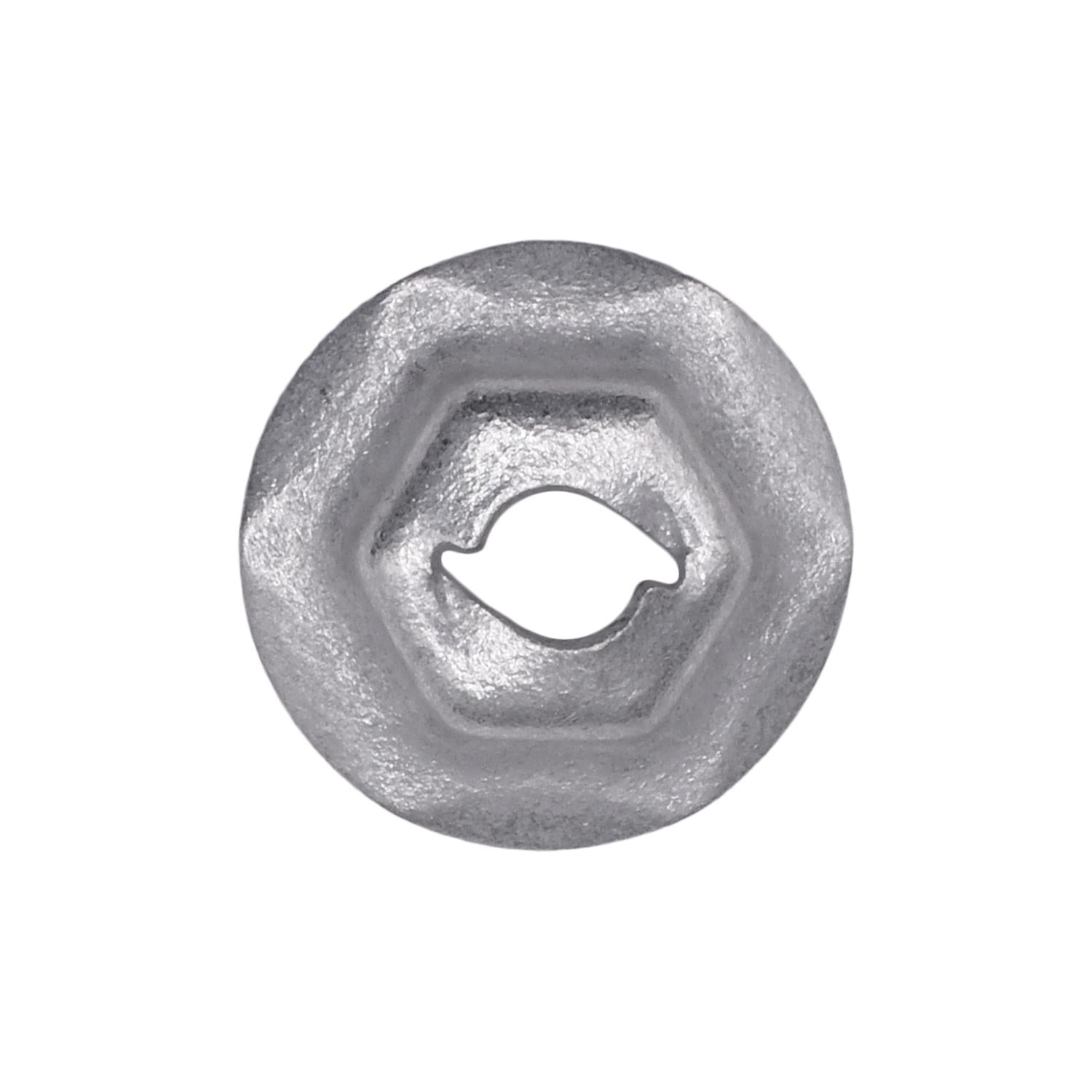 Auveco No. 12115 Thread Cutting Nut 4mm Stud Size - Zinc, Quantity - 100