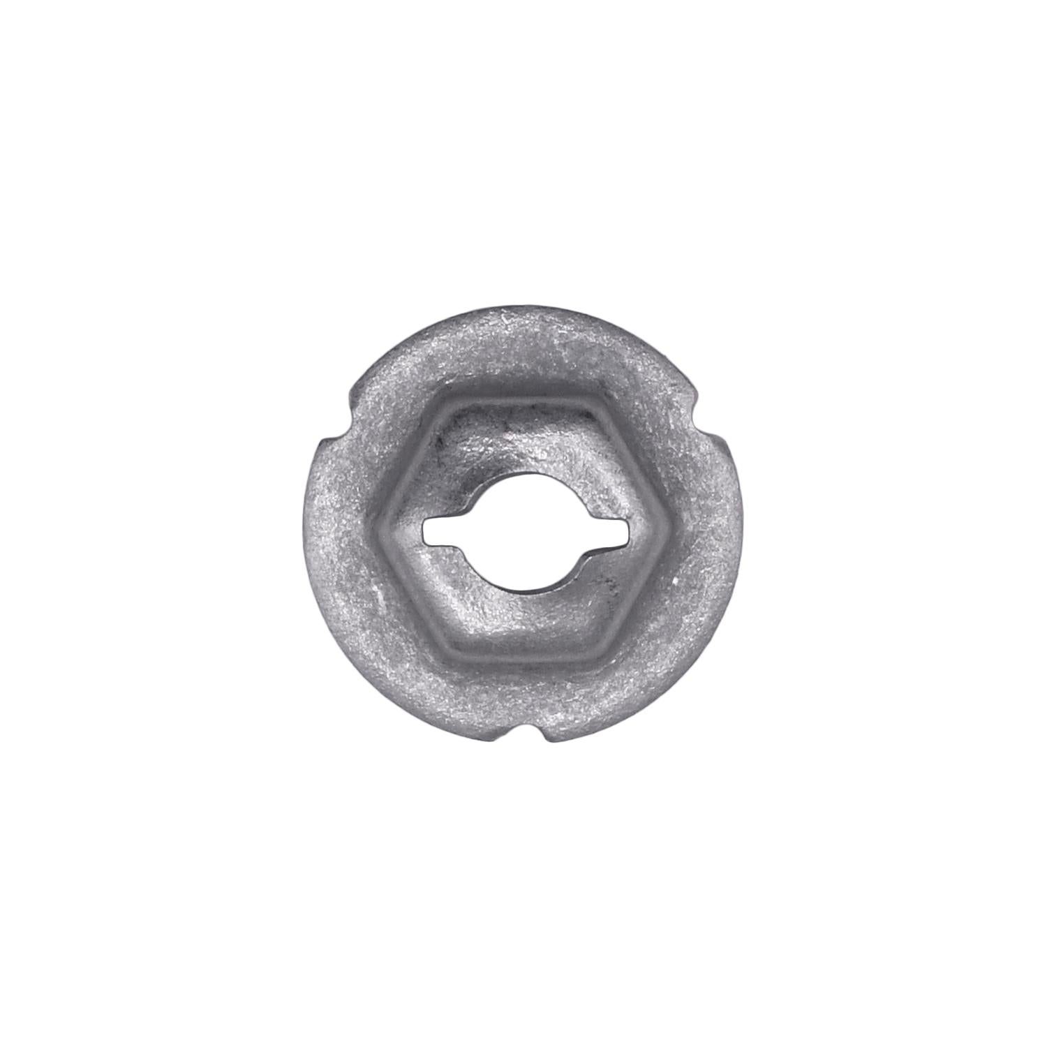 Auveco No. 12116 Thread Cutting Nut 5mm Stud Size - Zinc, Quantity - 50