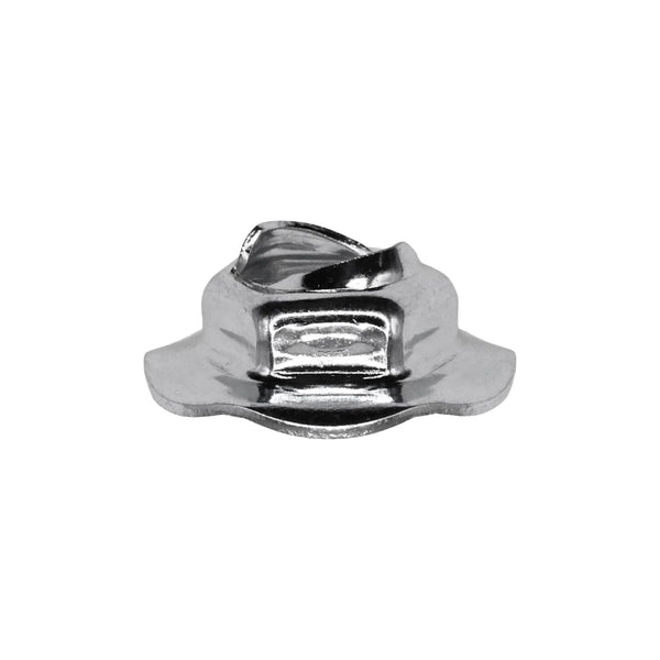 Auveco No. 12117 Thread Cutting Nut 6.3mm Stud Size - Zinc, Quantity - 50