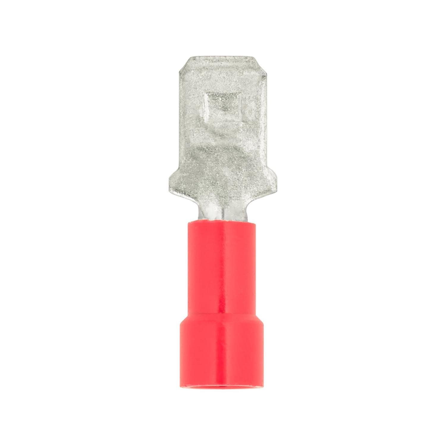 Auveco No. 12154 Solderless Terminal 1/4" Male Quick Connect 22/18 Gauge, Quantity - 25