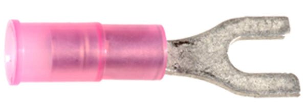 Auveco No. 12164 Solderless Terminal Spade 22/18 Gauge #4/#6 Stud, Quantity - 25