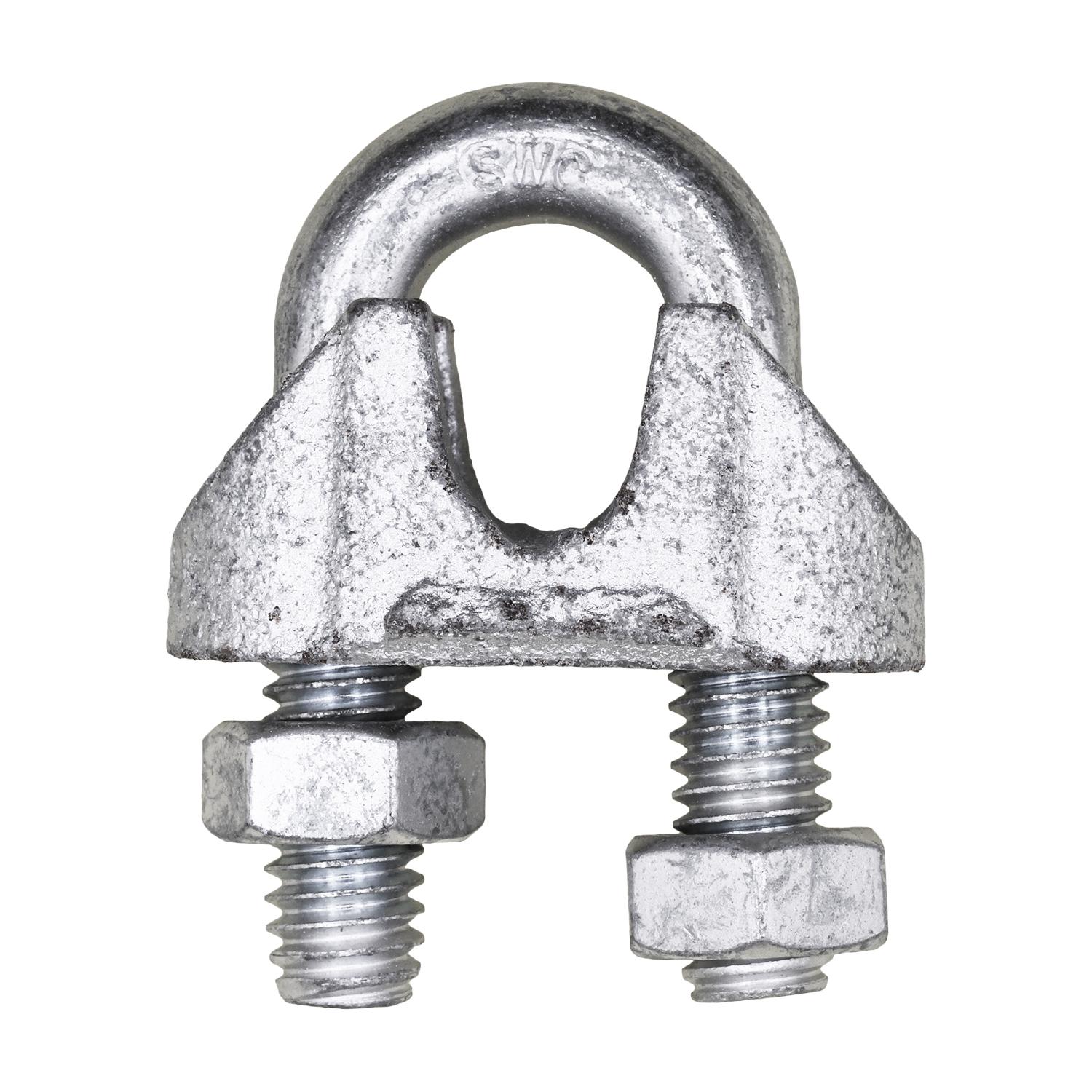 Auveco # 12177 Nipper Wire Rope Clip 7/16" Diameter - Galvanized. Qty 4.