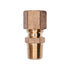 Auveco # 121 Brass Male Compression To Pipe Adapter 1/4" Tube 1/8" Pipe. Qty 5.