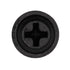 Auveco No. 12213 Phillips Flat Washer Head Tapping Screw 8-18 X 1/2" Black, Quantity - 100