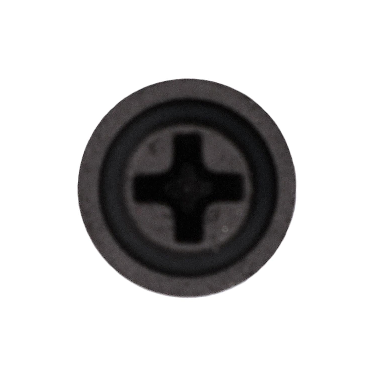 Auveco No. 12214 Phillips Flat Washer Head Tapping Screw 8 X 5/8" Black, Quantity - 100