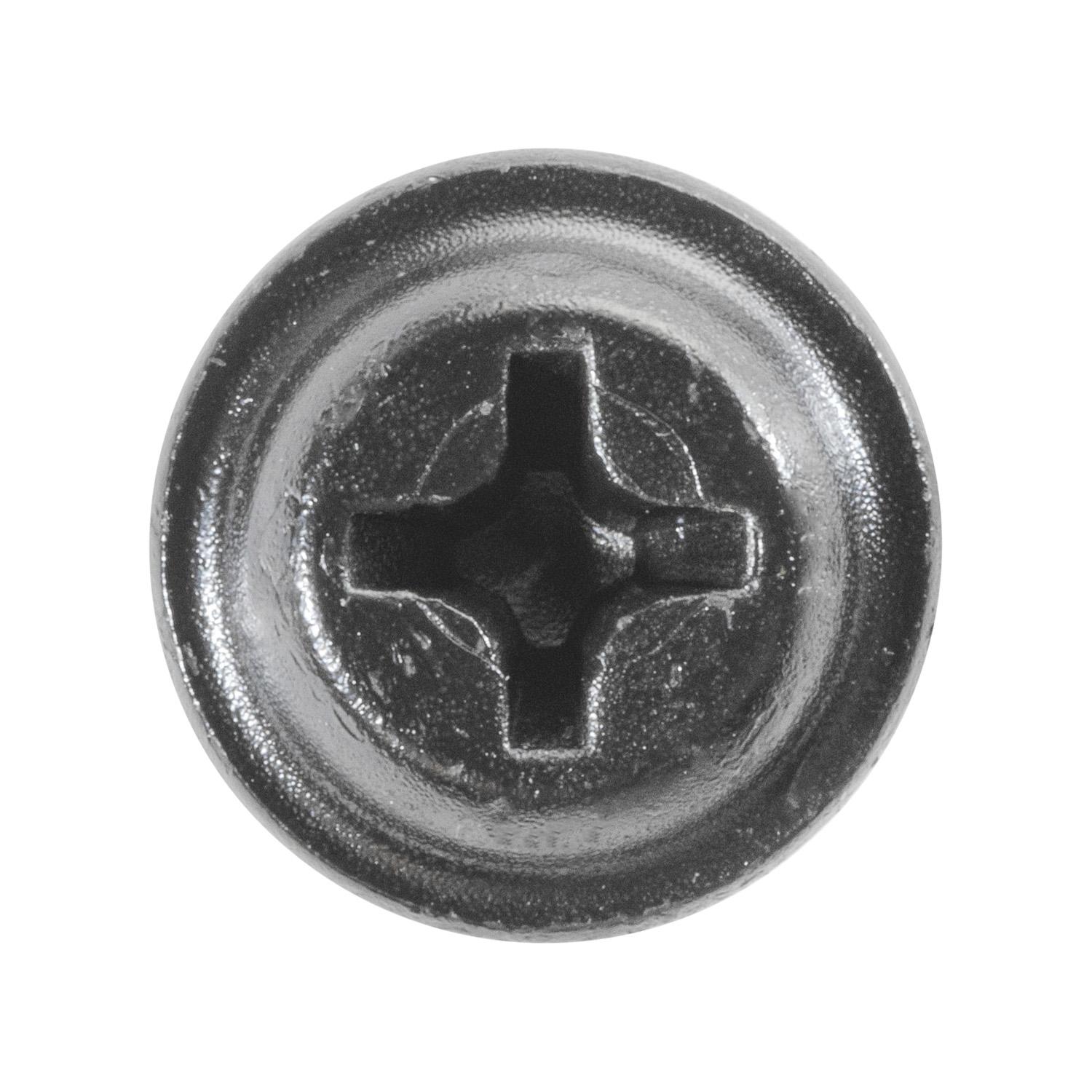 Auveco No. 12216 Phillips Flat Washer Head Tapping Screw 8 X 1" Black, Quantity - 100
