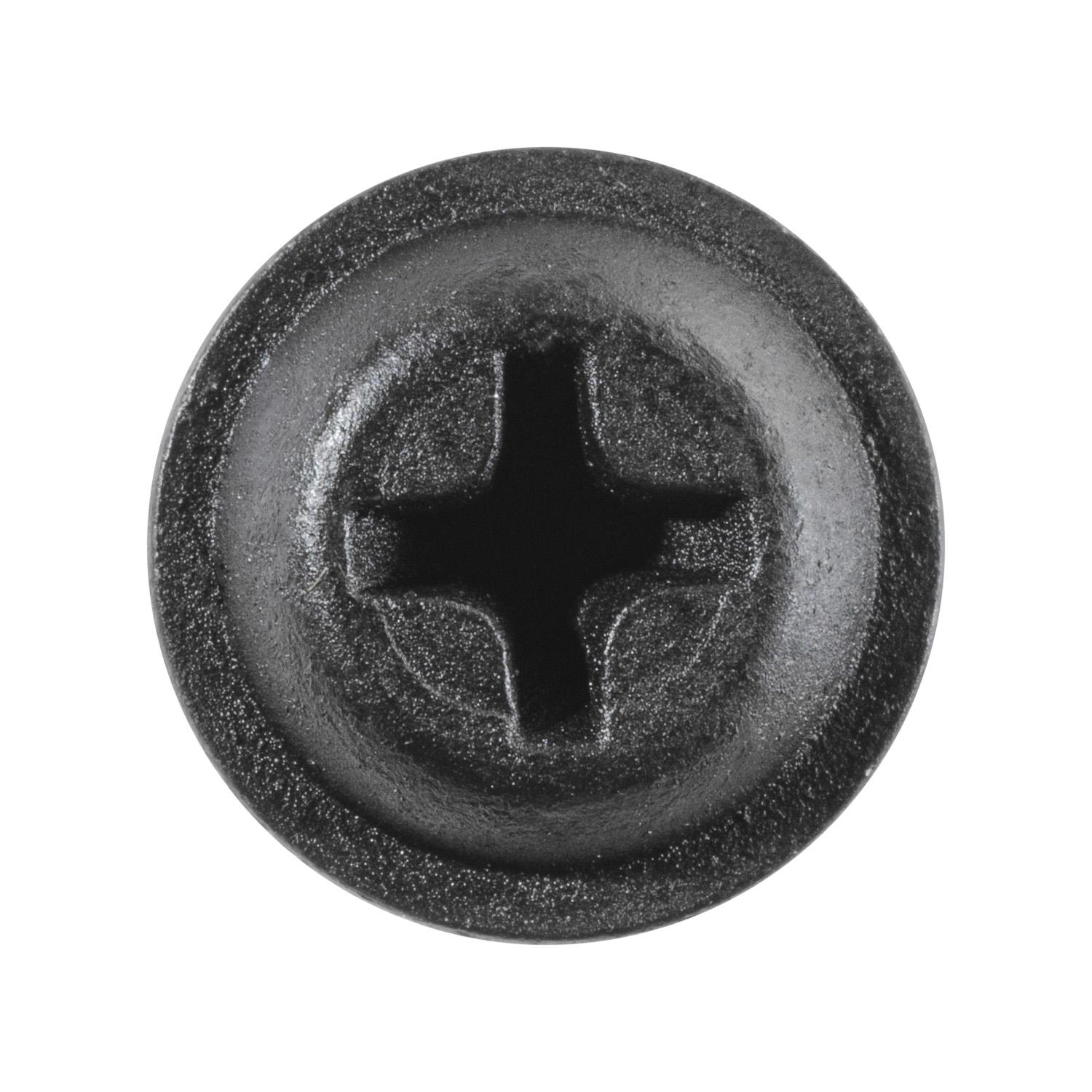Auveco No. 12217 Phillips Flat Washer Head Tapping Screw 8 X 1-1/4" Black, Quantity - 50