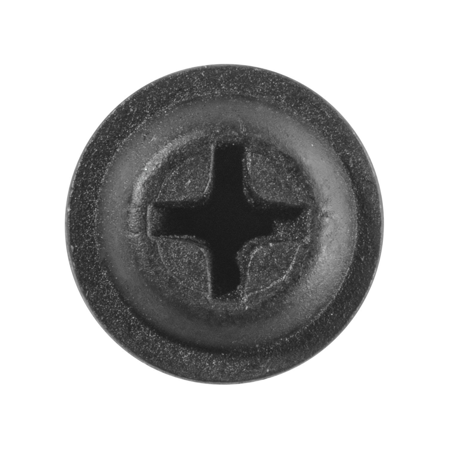 Auveco No. 12218 Phillips Flat Washer Head Tapping Screw 8 X 1-1/2" Black, Quantity - 50