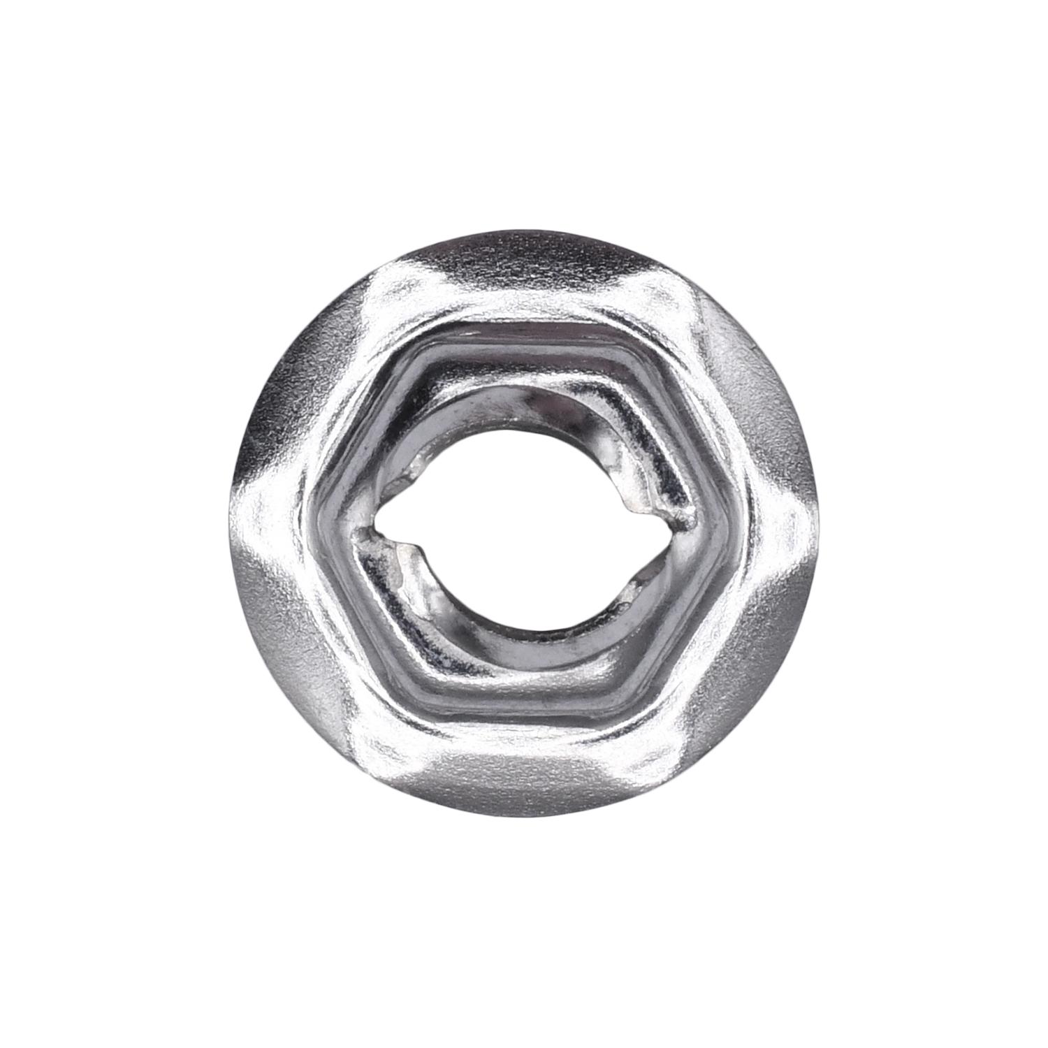 Auveco # 12255 Thread Cutting Nut 6.3mm Stud Size - Zinc. Qty 50.