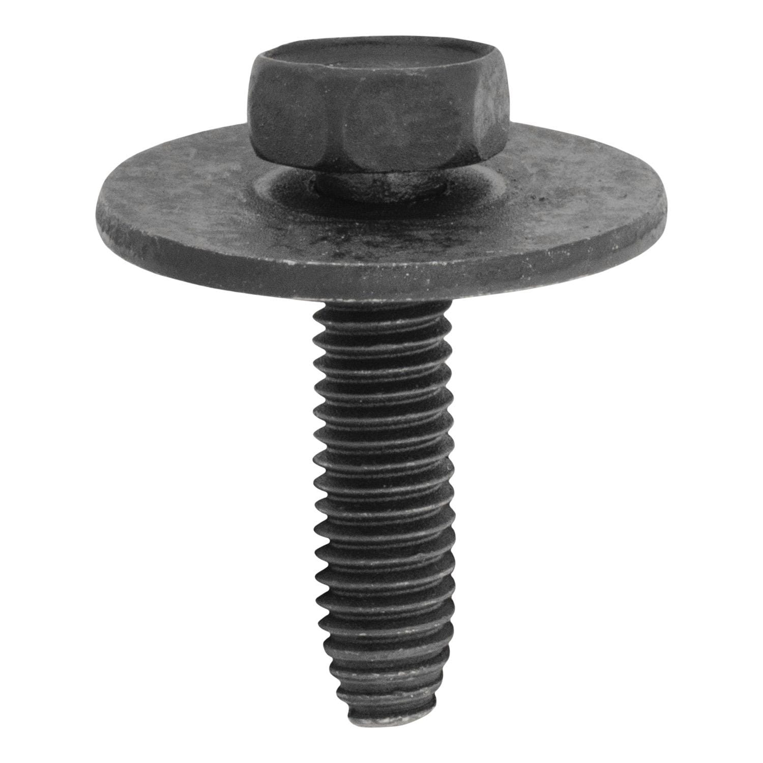 Auveco No. 12323 6-1.0 X 25mm Hex Head SEMS 24mm Outside Diameter - Black Polyseal, Quantity - 25
