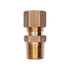 Auveco # 123 Brass Male Compression To Pipe Adapter 5/16" Tube 1/8" Pipe. Qty 5.