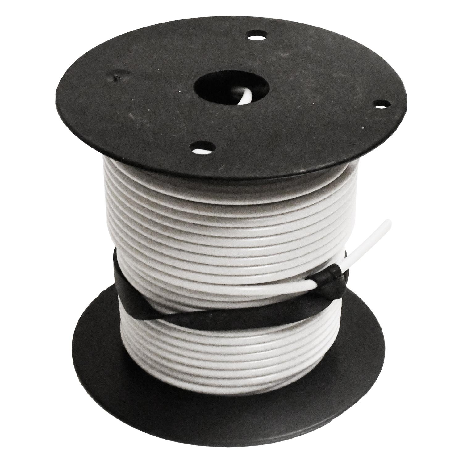 Auveco # 12430 Primary Wire 16 Gauge White 100 Feet. Qty 1.