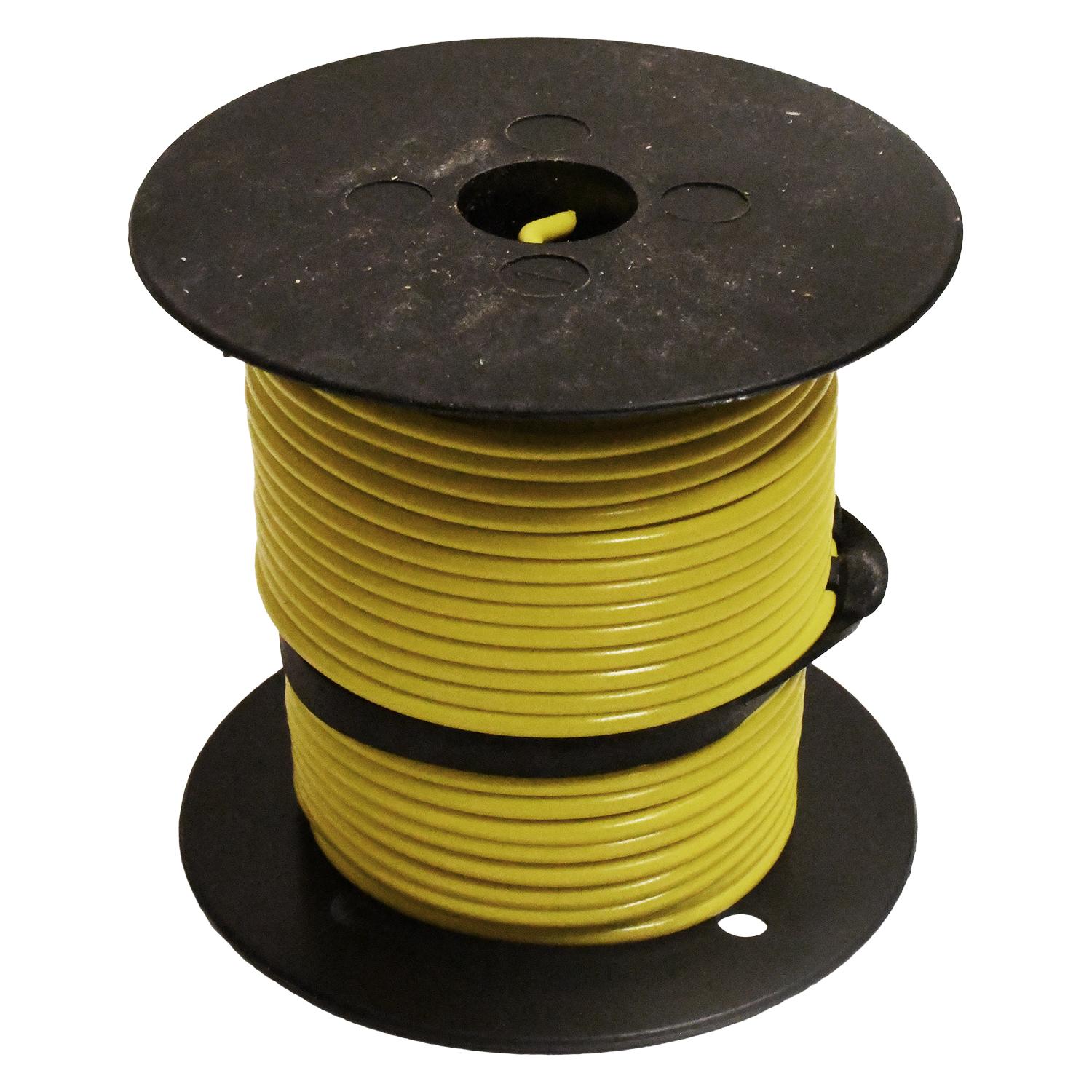 Auveco # 12434 Primary Wire 16 Gauge Yellow 100 Feet. Qty 1.