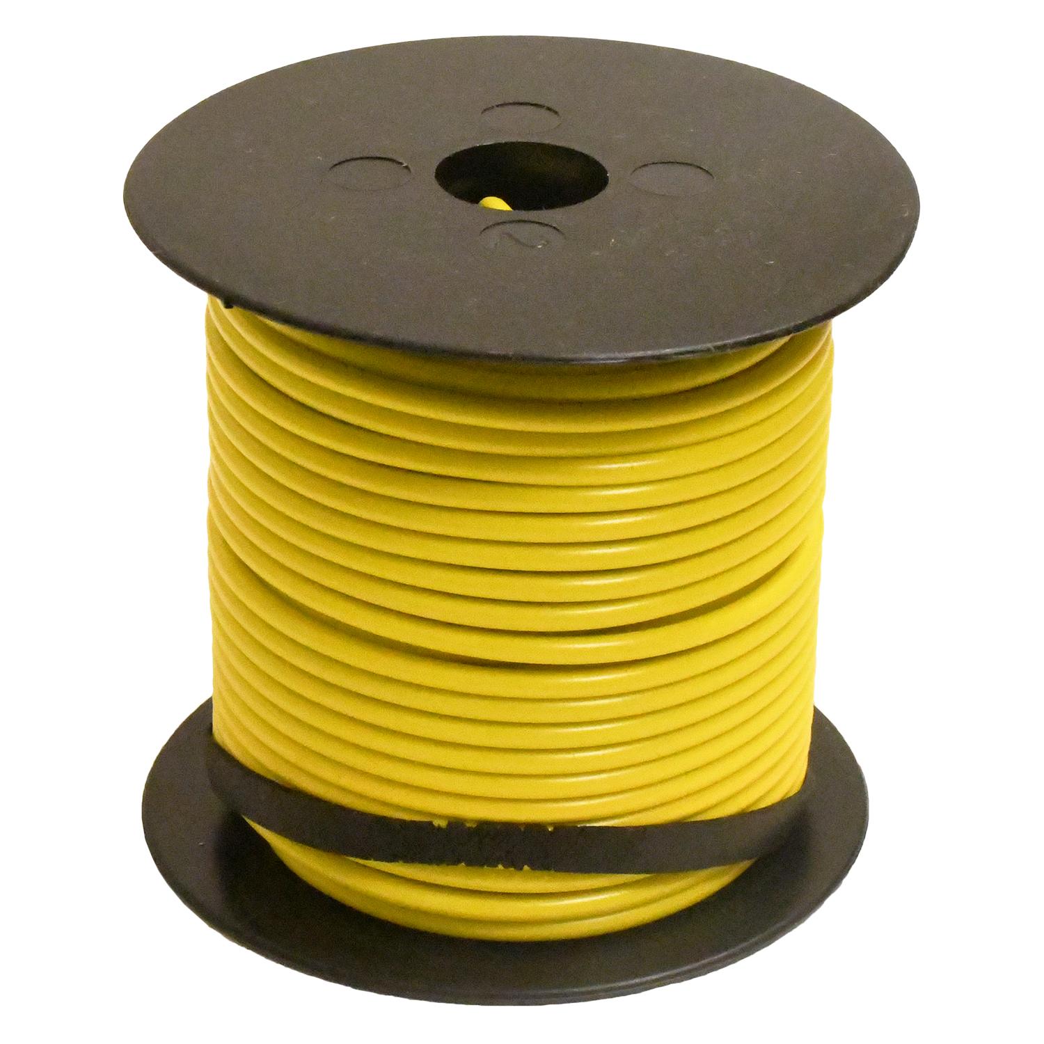 Auveco No. 12440 Plastic Primary Wire Yellow 100 Feet 14 Gauge, Quantity - 100 FT