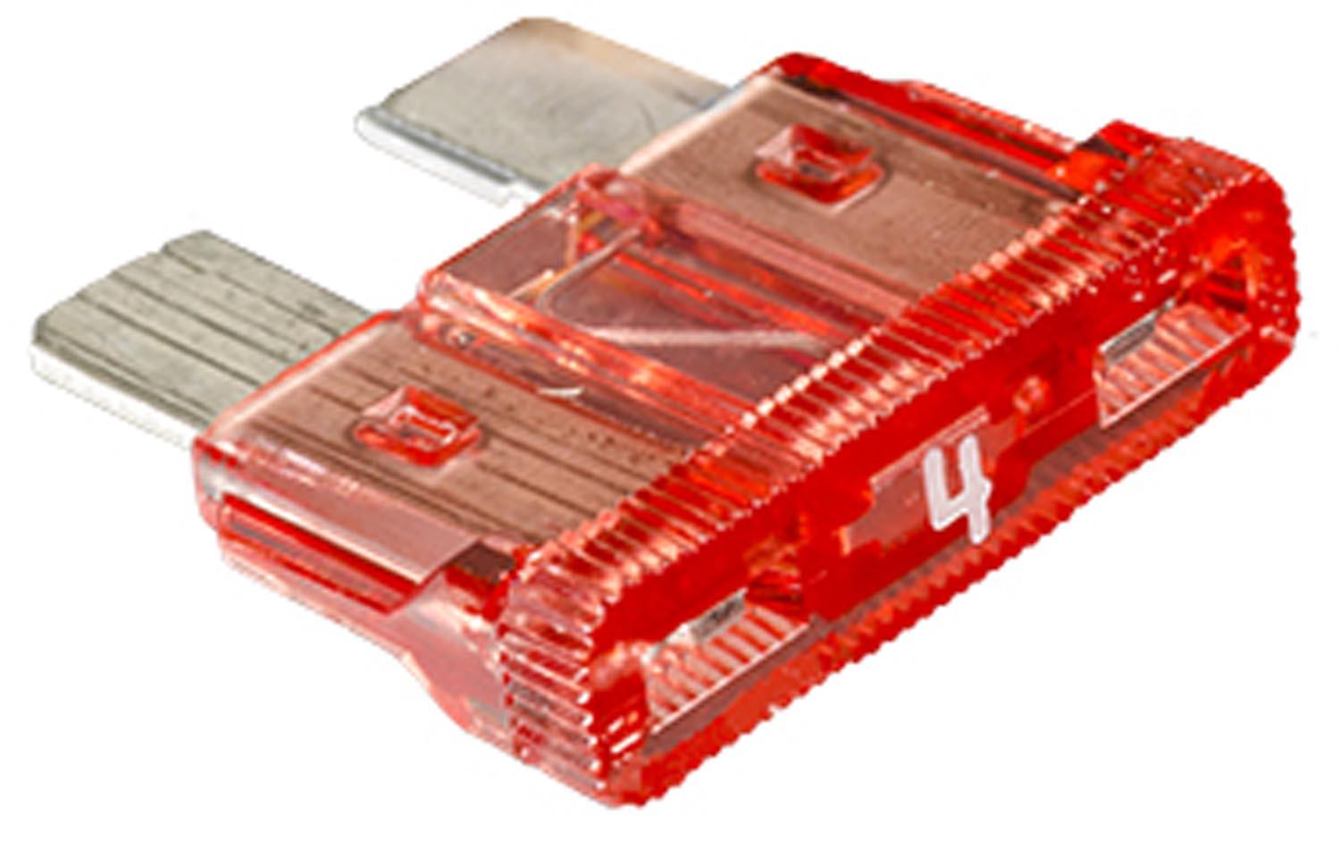 Auveco No. 12549 Atc Fuse 4 Amp Pink, Quantity - 25