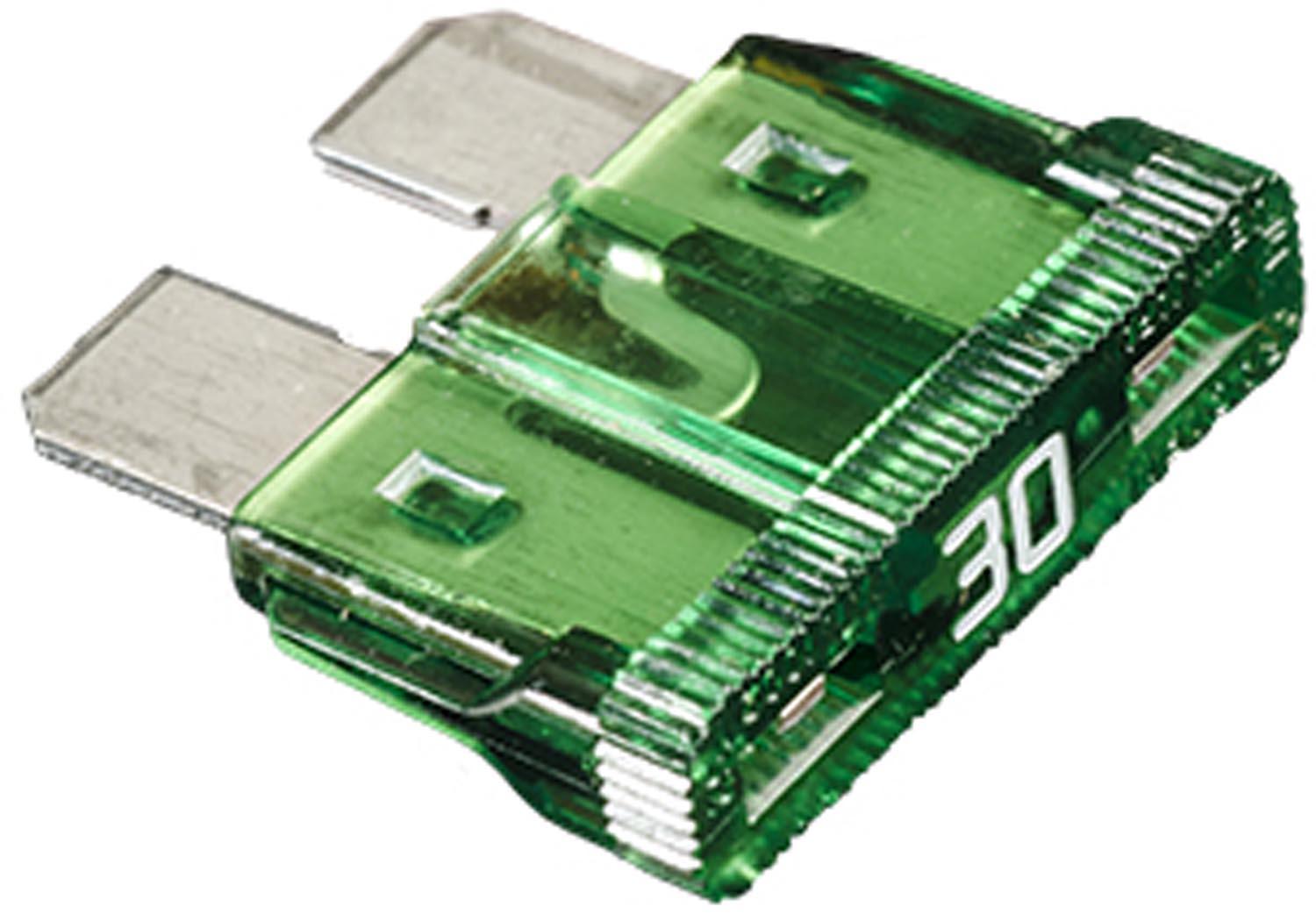 Auveco No. 12556 Atc Fuse 30 Amp Light Green, Quantity - 25