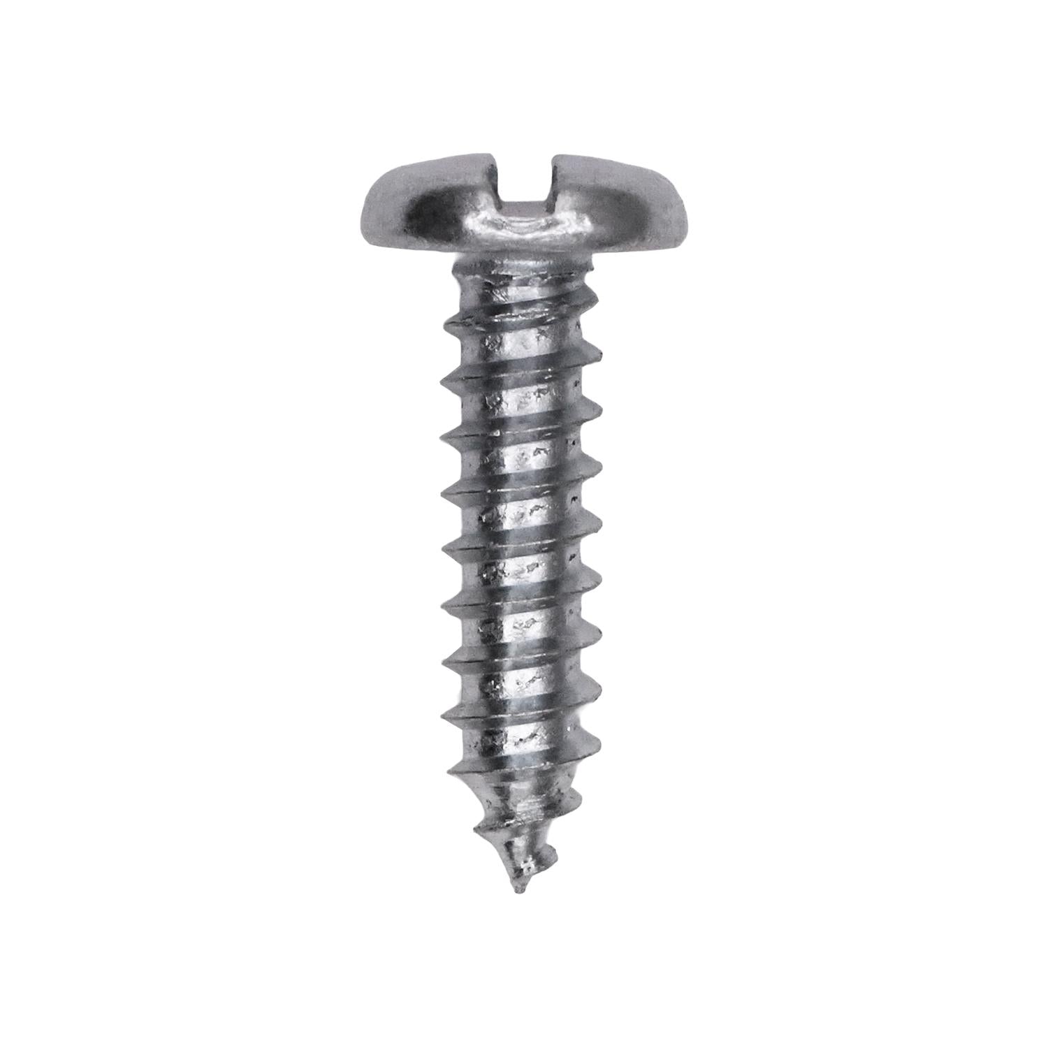 Auveco No. 1265 10 X 3/4" Slotted Pan Head Tapping Screw Zinc AB, Quantity - 100