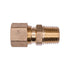 Auveco No. 126 Brass Male Connector 3/8" Tube Size 1/4" Thread, Quantity - 5
