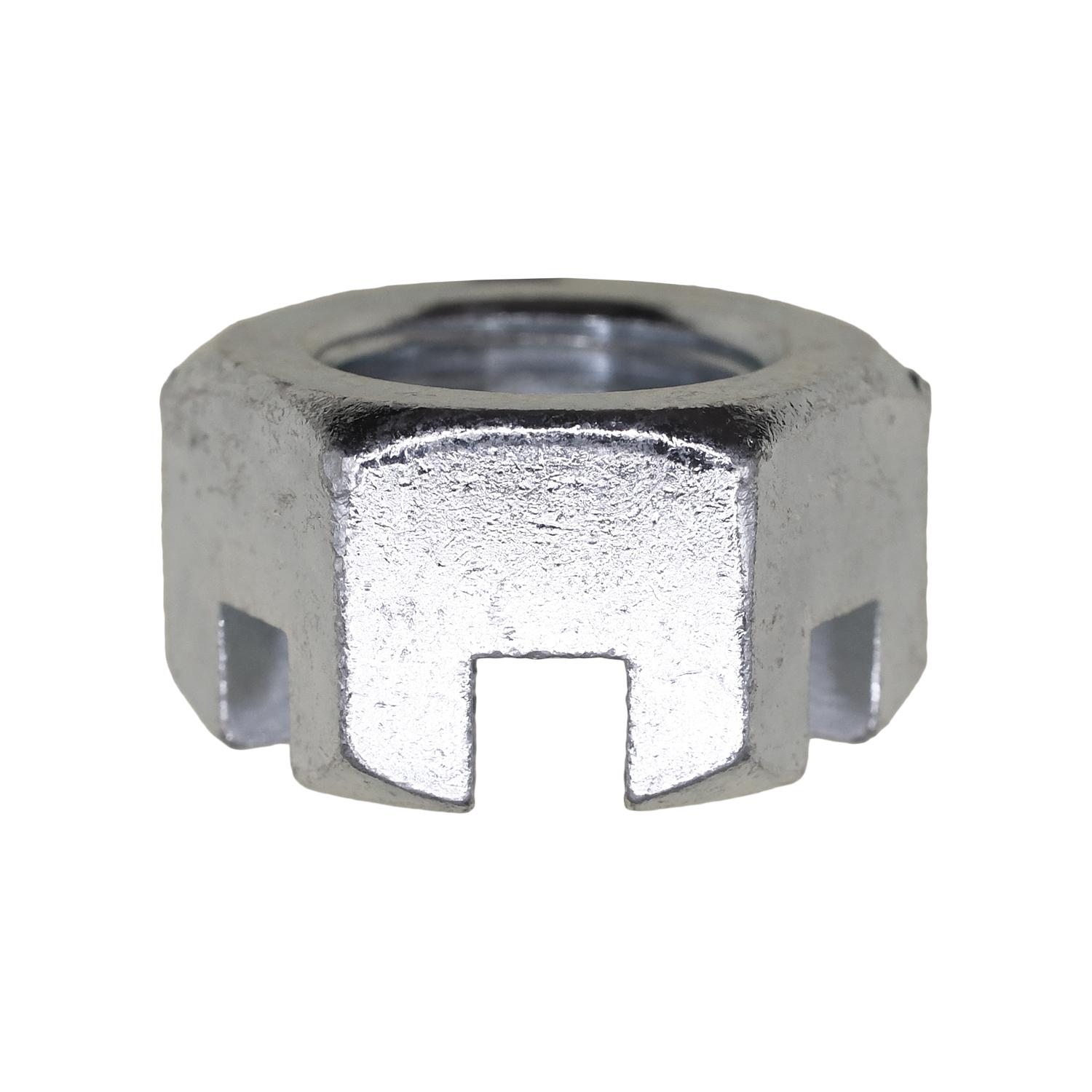 Auveco No. 12723 Slotted Finished Hex Nuts 5/8"-18 SAE Zinc, Quantity - 25