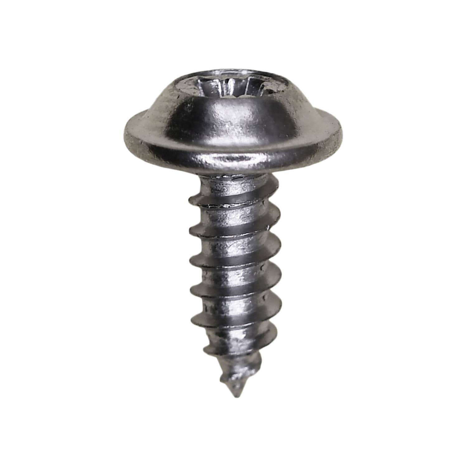 Auveco No. 12739 M4.2-1.41 X 12mm Type 1A Drive Washer Head Tapping Screw Chrome, Quantity - 100