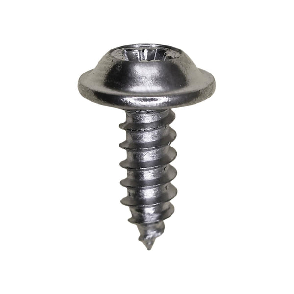 Auveco No. 12739 M4.2-1.41 X 12mm Type 1A Drive Washer Head Tapping Screw Chrome, Quantity - 100