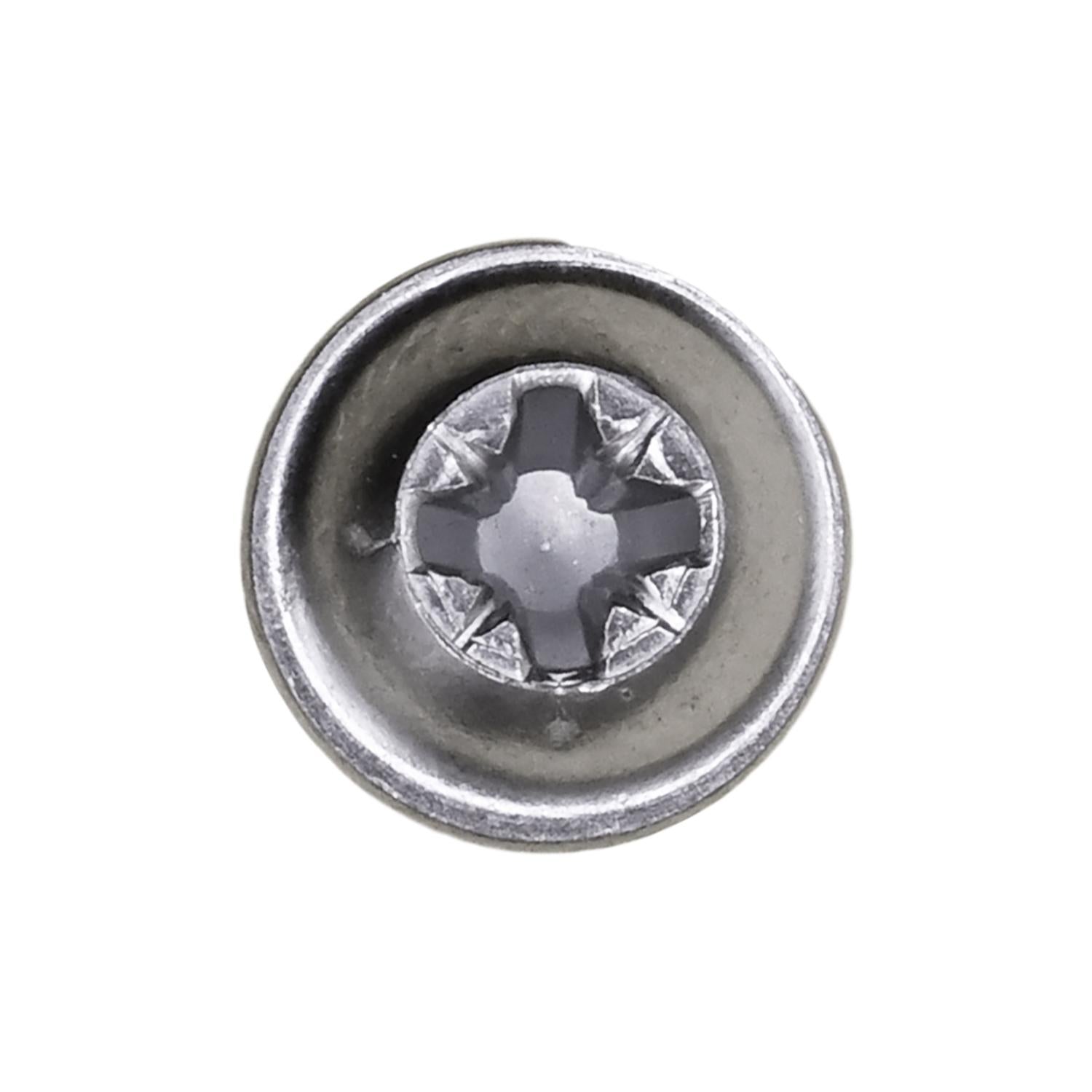 Auveco No. 12739 M4.2-1.41 X 12mm Type 1A Drive Washer Head Tapping Screw Chrome, Quantity - 100
