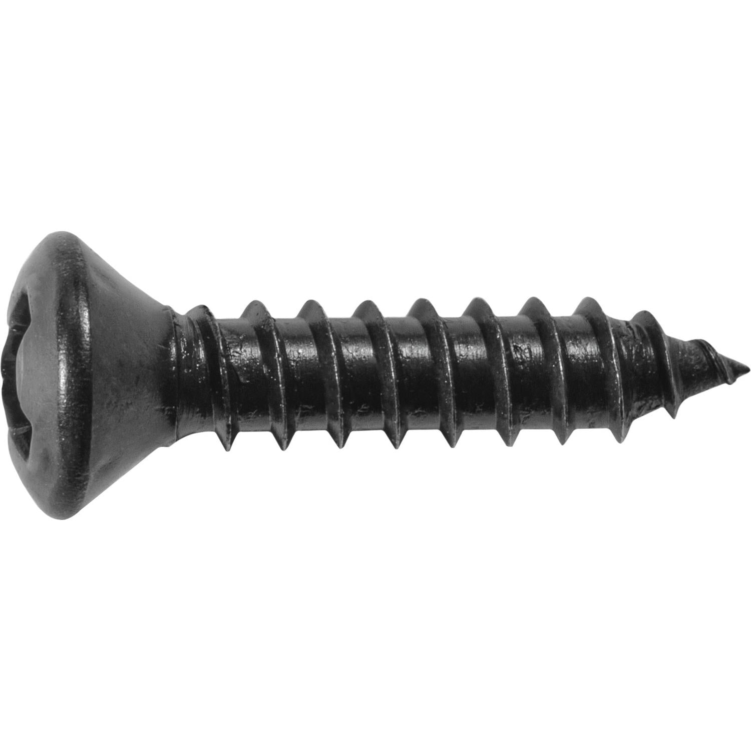 Auveco No. 12795 Phillips Oval Head Tapping Screw 6 X 1/2" Black Oxide, Quantity - 100