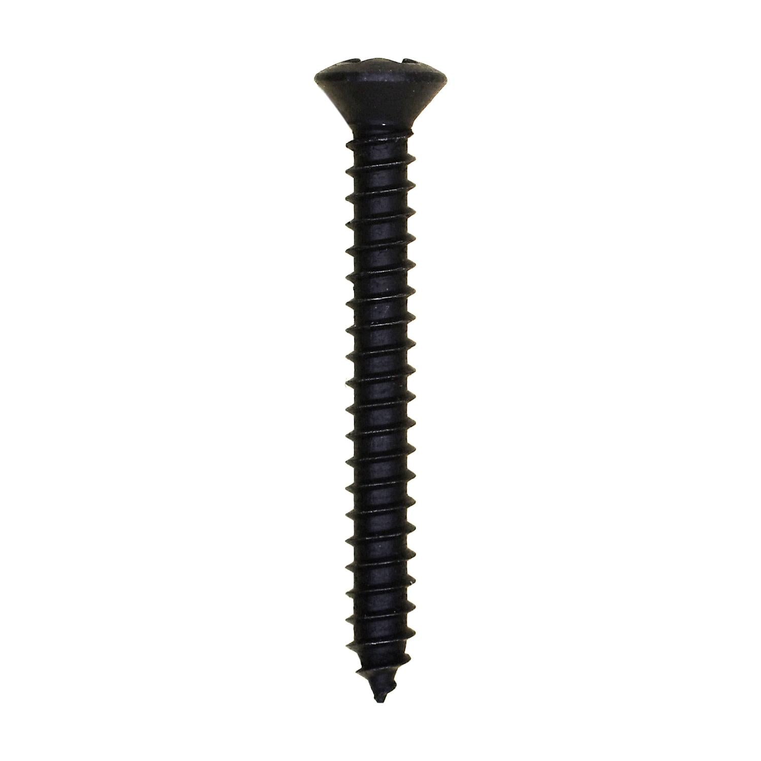 Auveco No. 12897 Phillips Oval Head Tapping Screw 4 X 1" Black Oxide, Quantity - 100