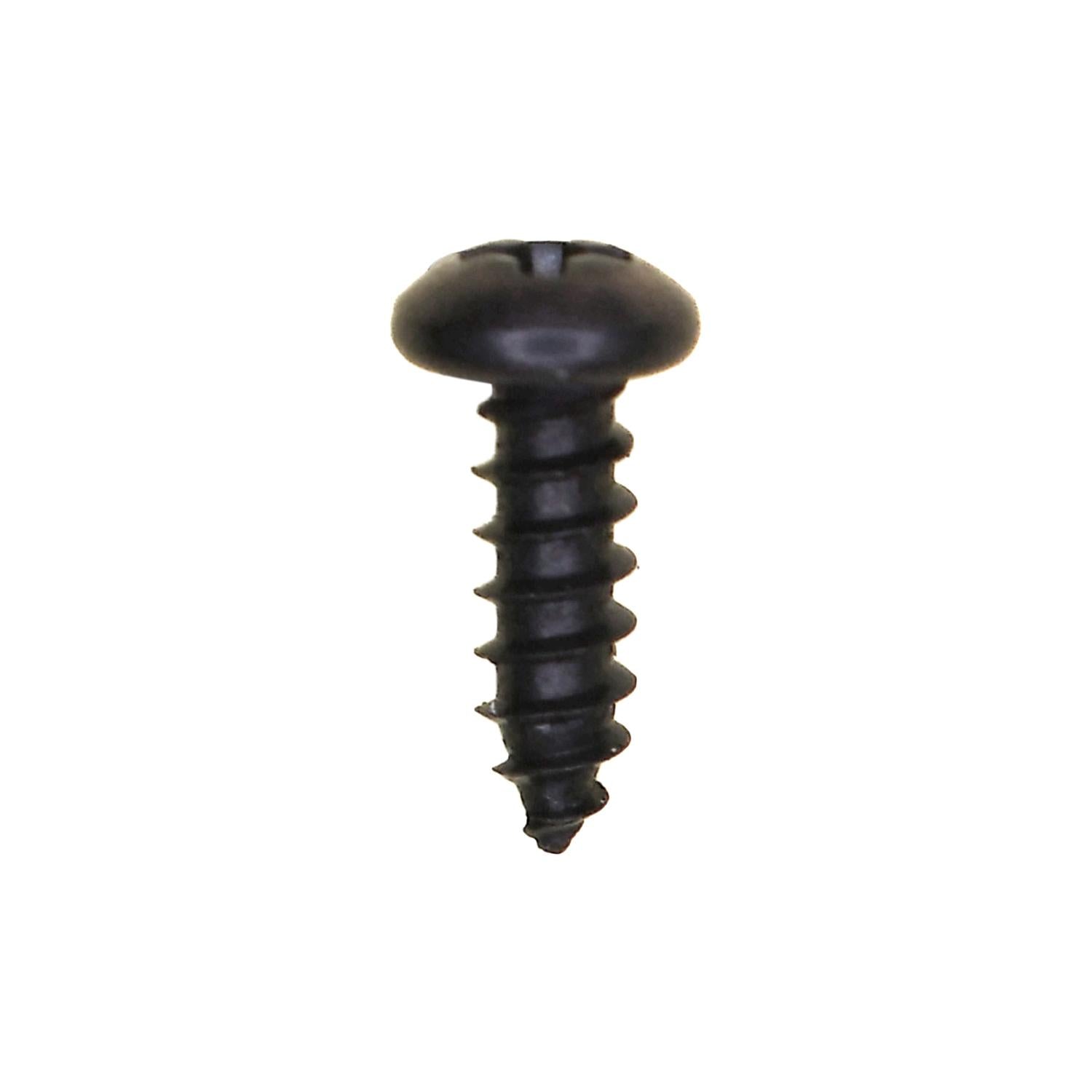 Auveco No. 12903 Phillips Pan Head Tapping Screw 4 X 3/8" Black Oxide, Quantity - 100