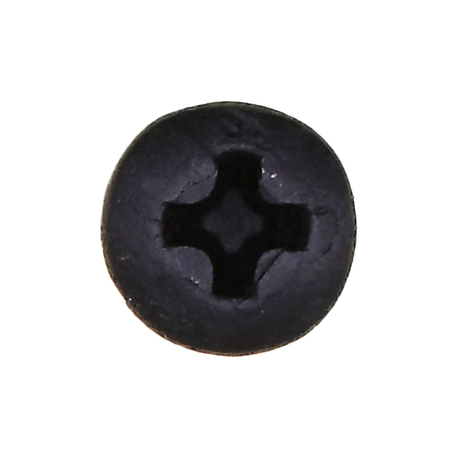 Auveco No. 12904 Phillips Pan Head Tapping Screw 4 X 1/2" Black Oxide, Quantity - 100