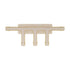 Auveco No. 12949 Nylon 5 Way Tee Connector 3/16" All Ends, Quantity - 5