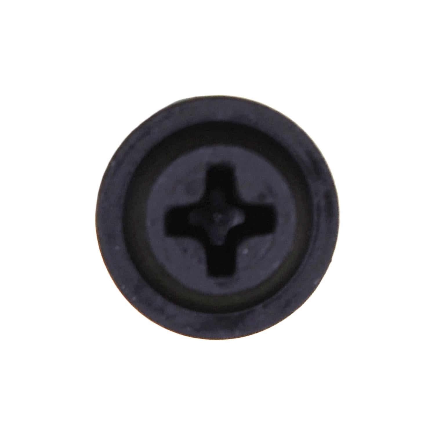 Auveco No. 12952 Phillips Flat Washer Head Tapping Screw #6 X 1" Black, Quantity - 100
