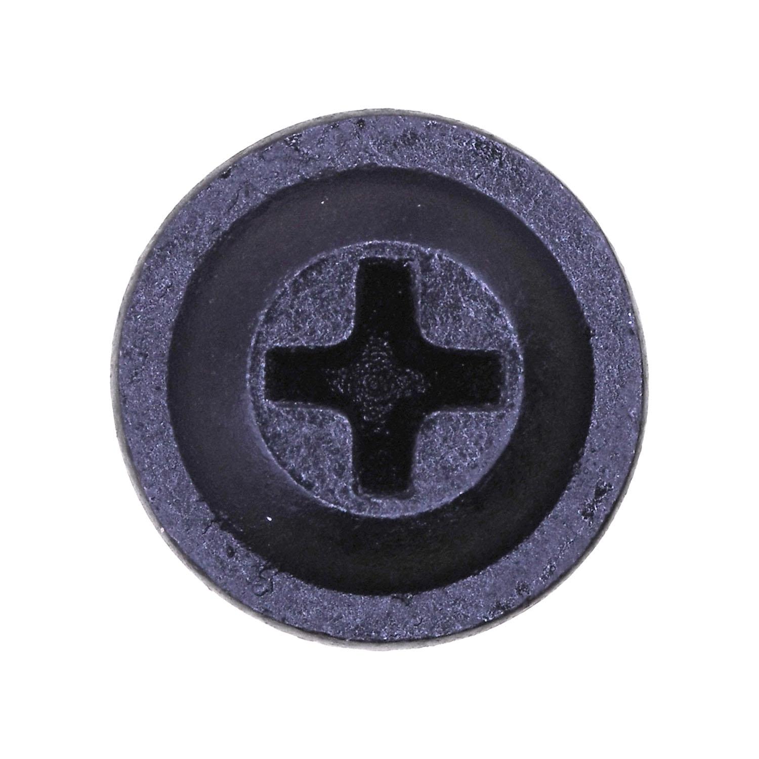 Auveco No. 12953 Phillips Flat Washer Head T.S. #10 X 3/4" Black, Quantity - 50