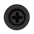 Auveco No. 12954 Phillips Flat Washer Head Tapping Screw #10 X 1" Black, Quantity - 50