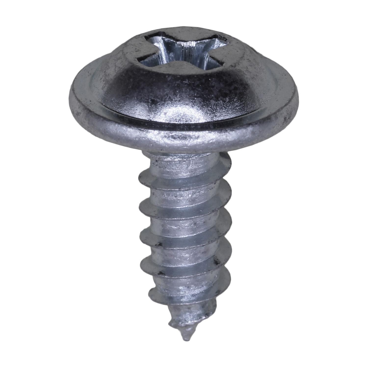 Auveco No. 13027 Phillips Flat Top Washer Head Tapping Screw #10 X 1/2", Quantity - 100