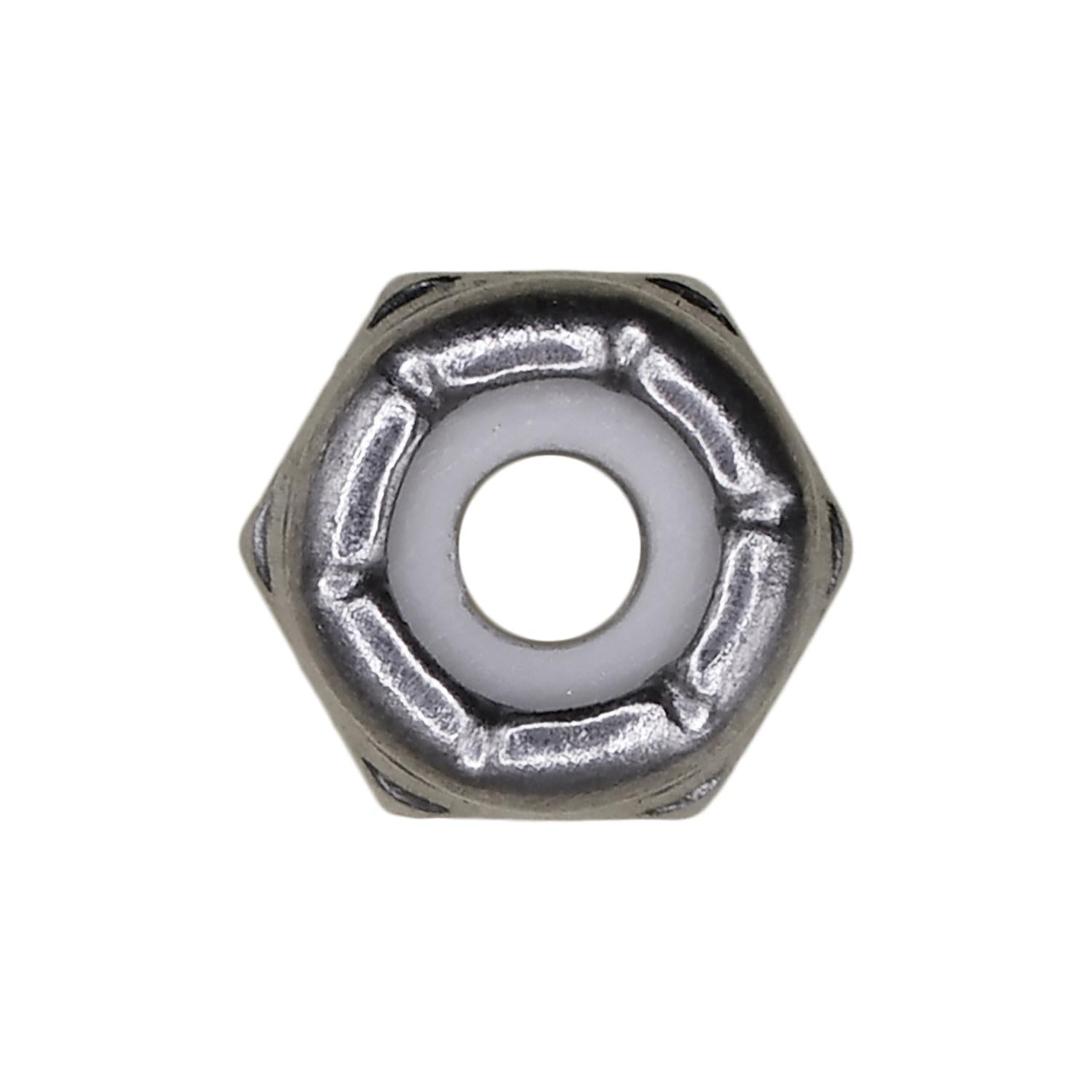 Auveco No. 13239 6-32 Nylon Lock Nut 18-8 Stainless Steel, Quantity - 50