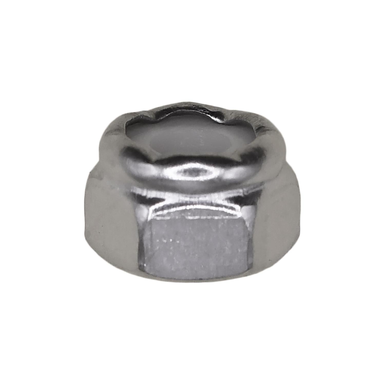 Auveco No. 13240 8-32 Nylon Lock Nut 18-8 Stainless Steel, Quantity - 50