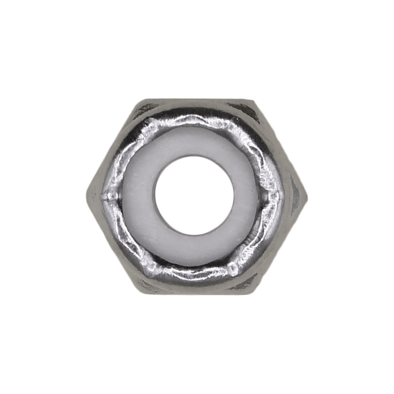 Auveco No. 13240 8-32 Nylon Lock Nut 18-8 Stainless Steel, Quantity - 50