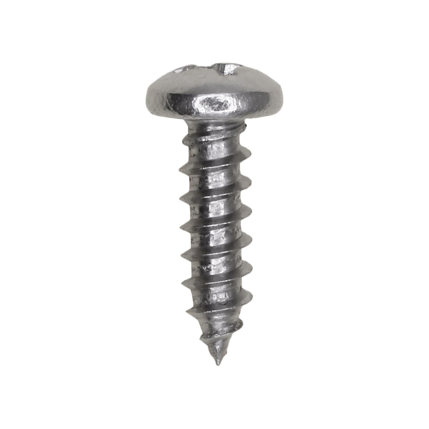 Auveco No. 13265 6 X 1/2" Phillips Pan Head Tapping Screw 18-8 Stainless Steel, Quantity - 100
