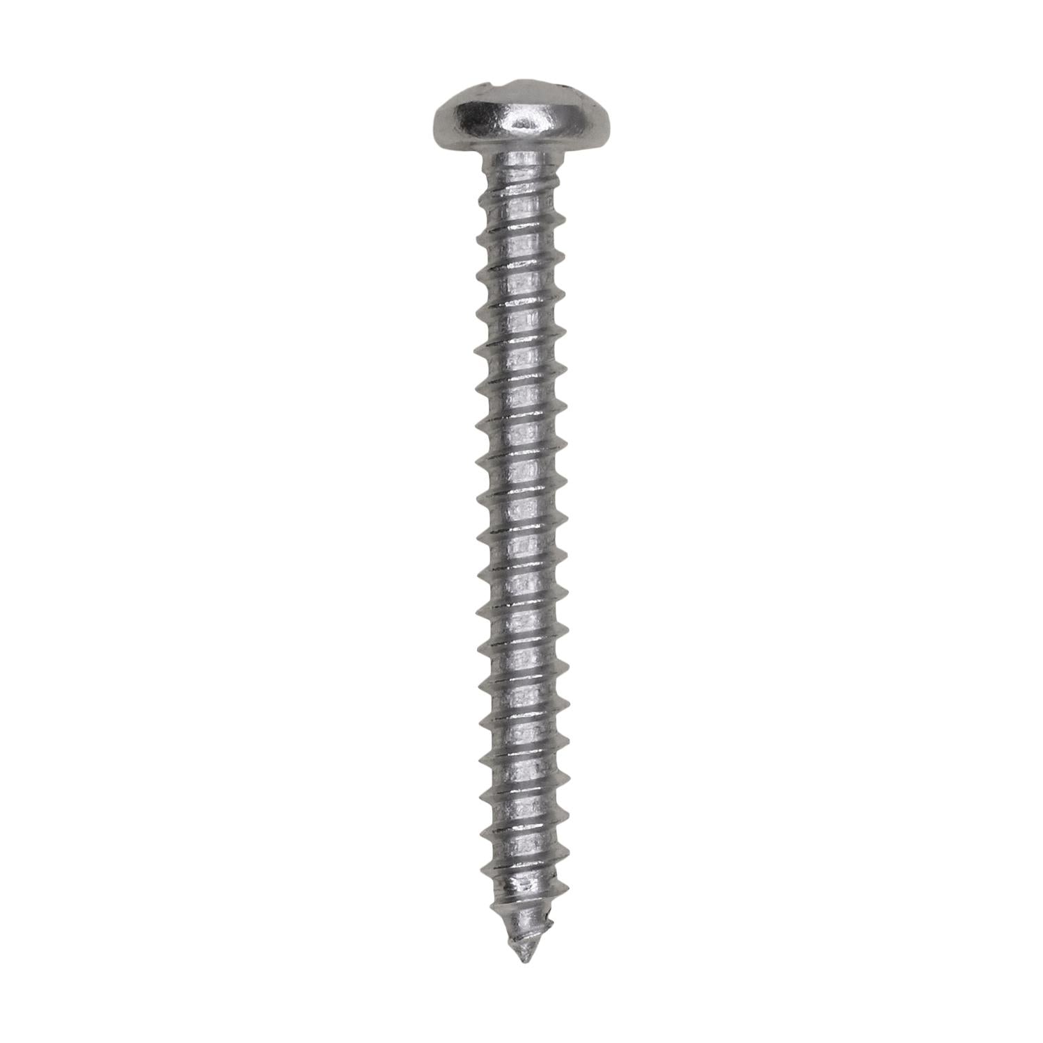 Auveco No. 13268 6 X 1-1/4" Phillips Pan Head Tapping Screw 18-8 Stainless Steel, Quantity - 100
