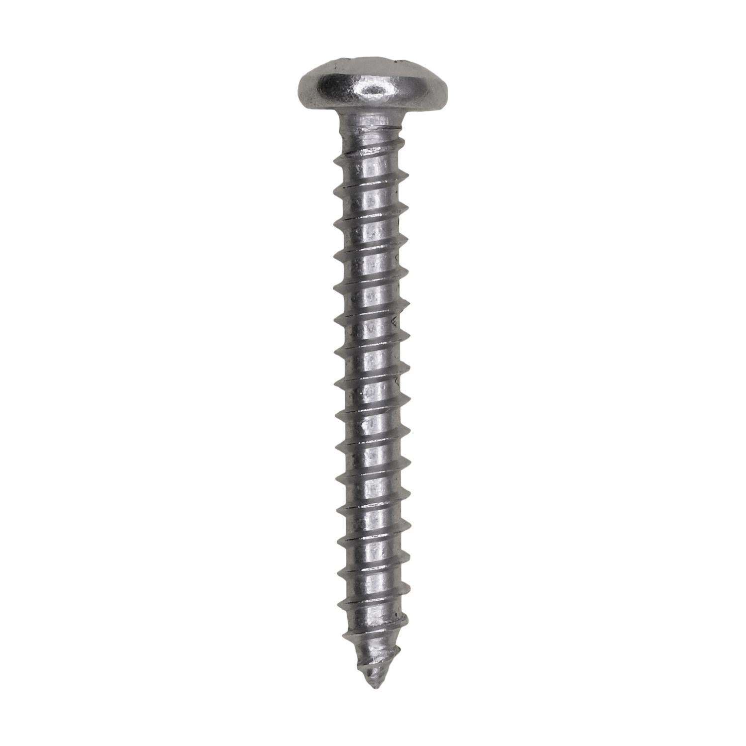 Auveco No. 13272 8 X 1-1/4" Phillips Pan Head Tapping Screw 18-8 Stainless Steel, Quantity - 50