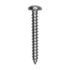 Auveco No. 13272 8 X 1-1/4" Phillips Pan Head Tapping Screw 18-8 Stainless Steel, Quantity - 50
