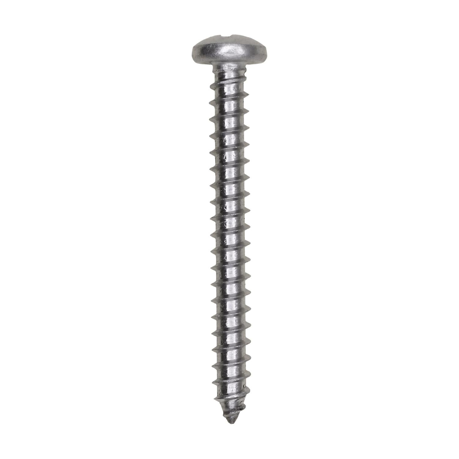 Auveco No. 13273 8 X 1-1/2" Phillips Pan Head Tapping Screw 18-8 Stainless Steel, Quantity - 25