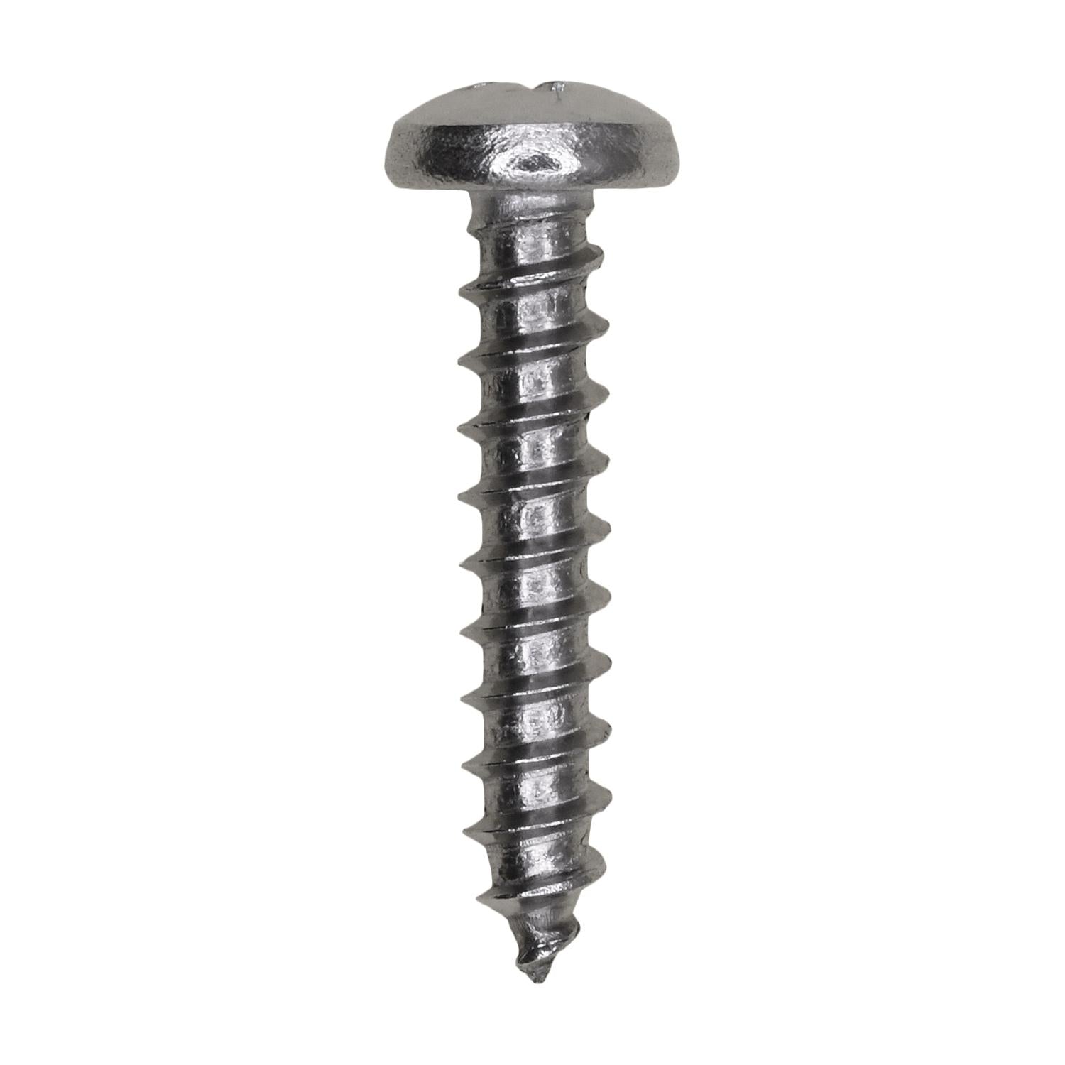 Auveco # 13276 10 X 1" Phillips Pan Head Tapping Screw 18-8. Qty 50.